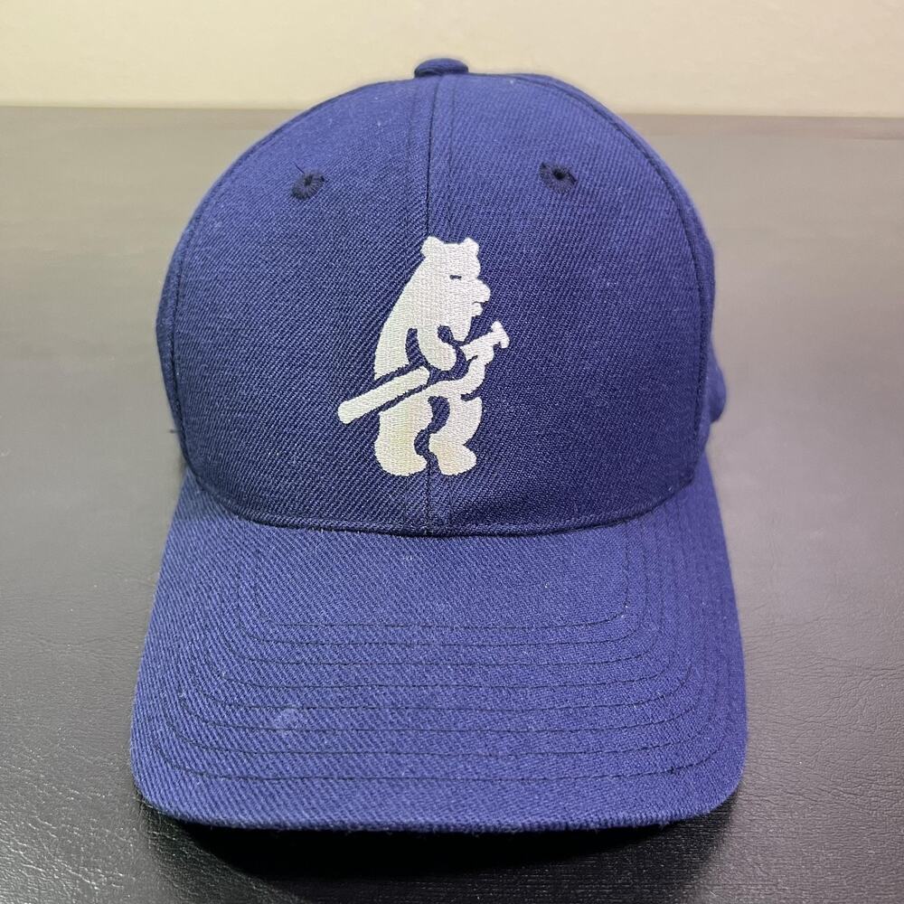 Chicago Cubs Hat Cap Snap Back One Size Blue MLB Baseball Mens American Needle
